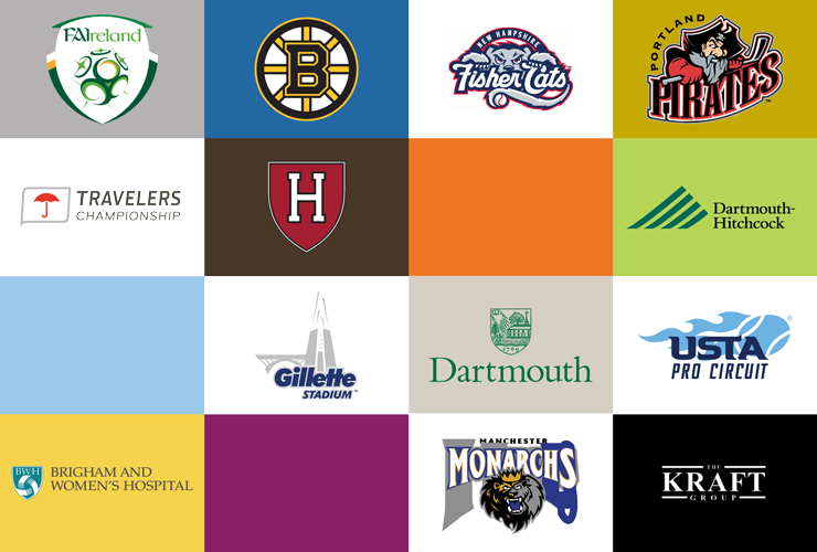 Logos representing Exercise & Sport Sciences student internship locations