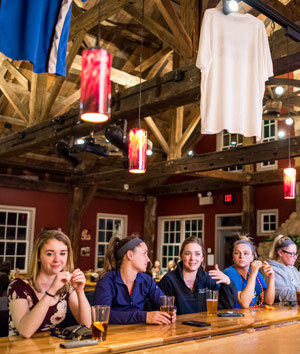 Students gathering in the Lethbridge Lodge