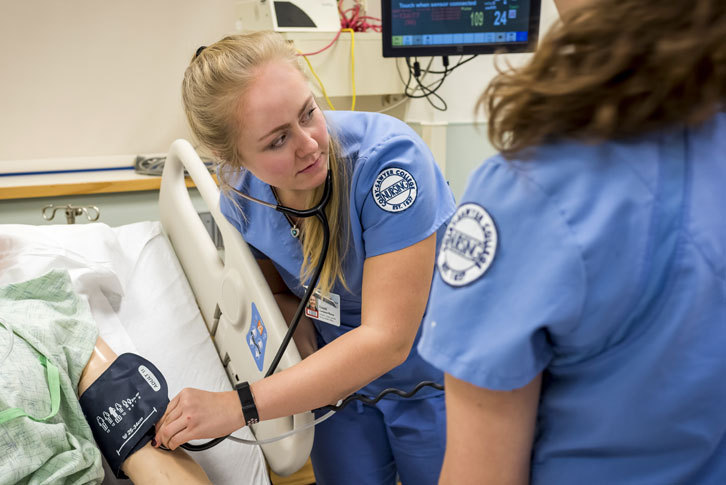 Colby-Sawyer nursing students at DHMC
